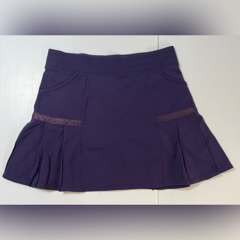 Athleta Women's Any Sport Skort Skirt Pleated Front Purple - M
